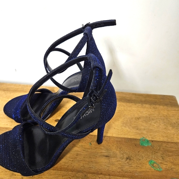 Michael Kors Antonia Sandal Glitter Lurex Size 7.5 - Picture 6 of 16